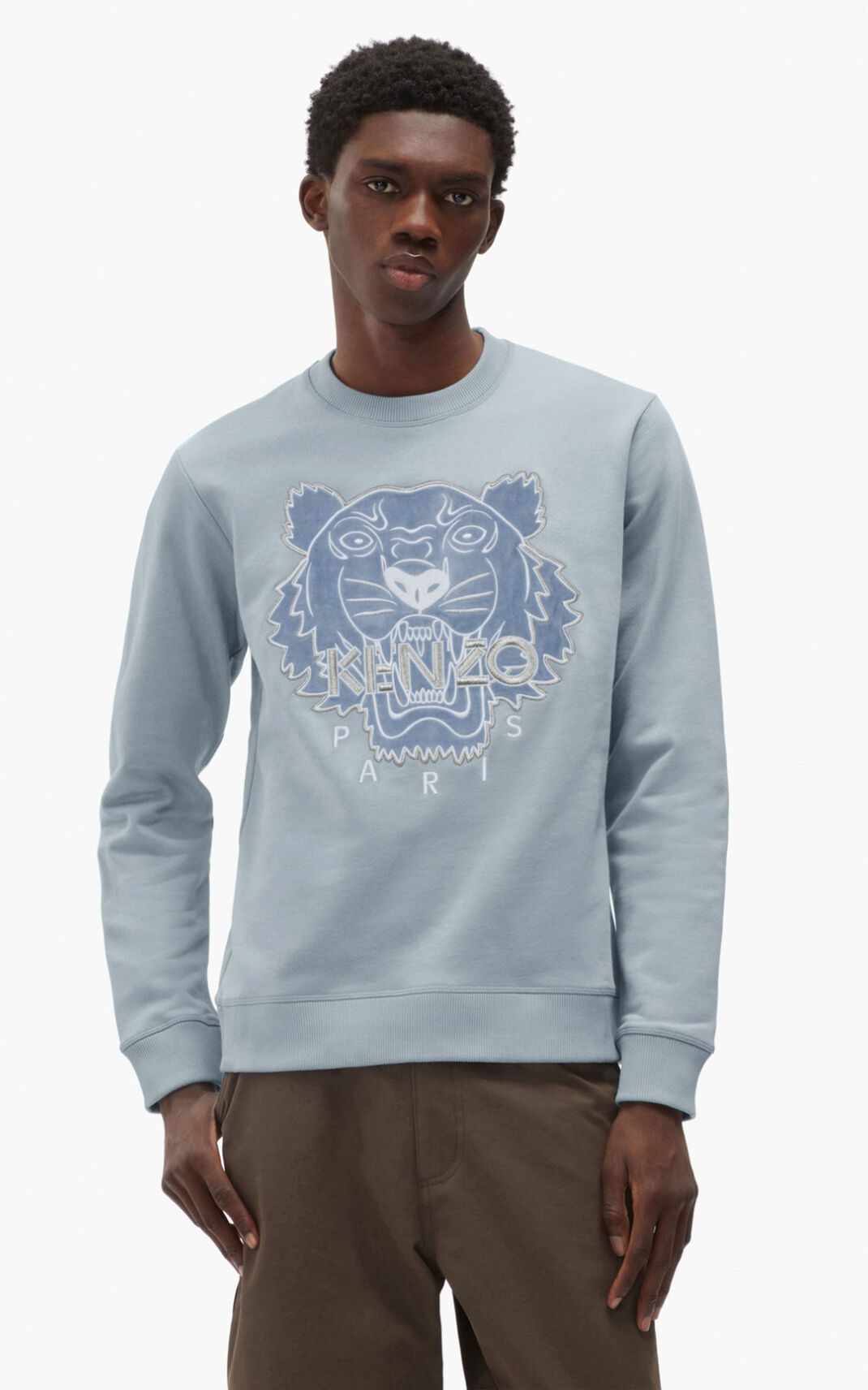 Kenzo The Winter Capsule Tiger Sweater Heren Grijs | 67093PRQE